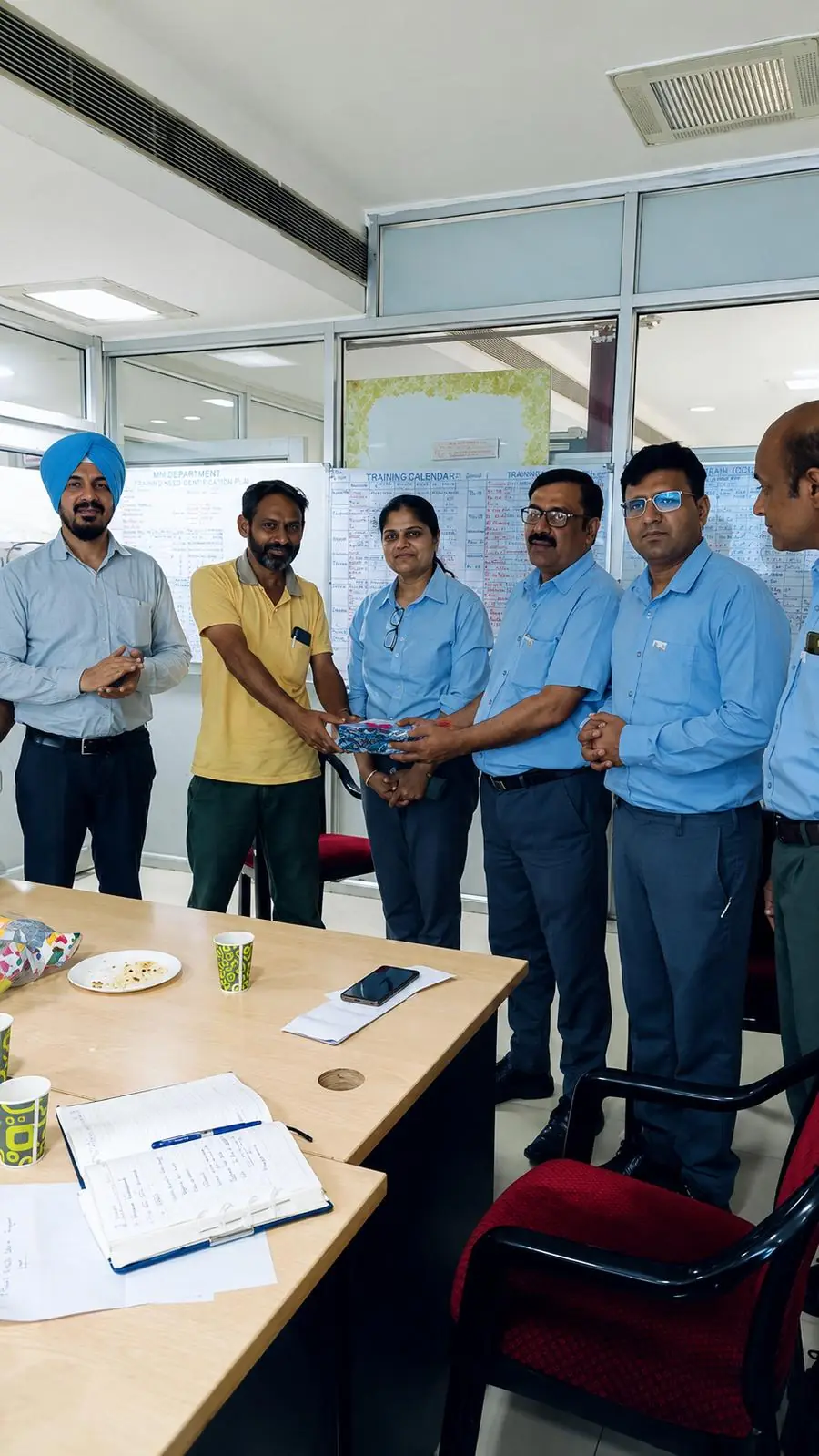A supervisor of ours, recognised for excellence by the client factory staff itself — the kind of feedback that doesn't h